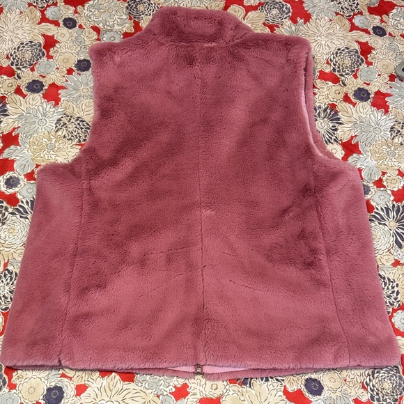 J. Crew Factory Pink Fleece Vest - Picture 4 of 5